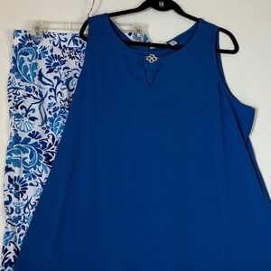 NWOT Susan Graver liquid knit two piece size 2X